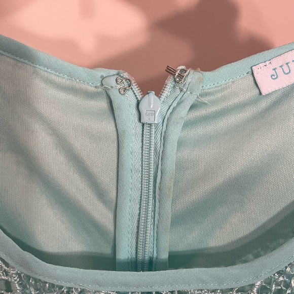 Francesca’s Collections mint colored, sequin mini dress - Picture 4 of 5